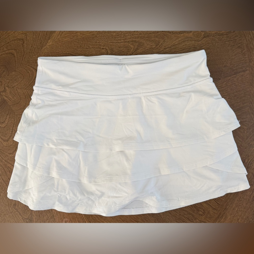 Athleta Girl White Tiered Skirt - Size L/12 - Like NEW